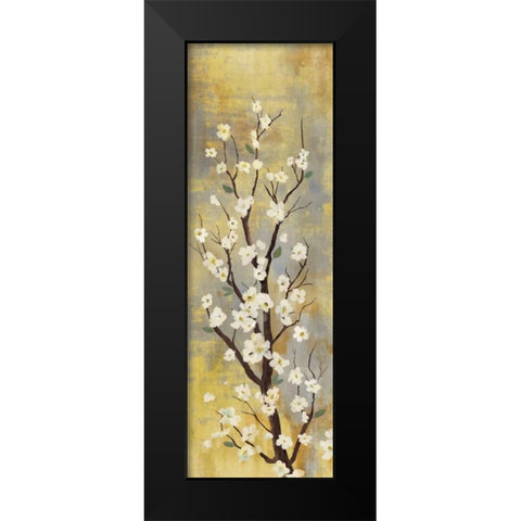 Blossoms II Black Modern Wood Framed Art Print by PI Studio