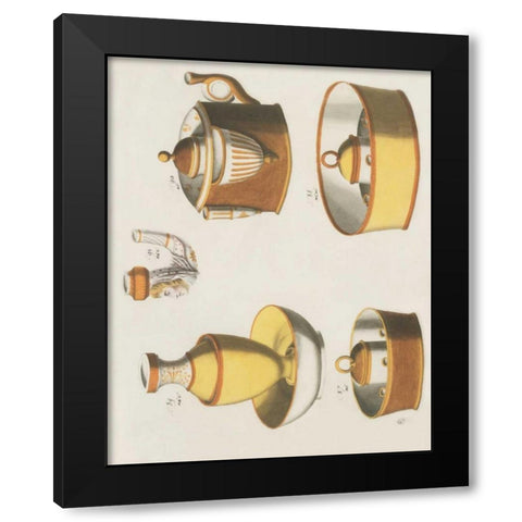 Acessories Black Modern Wood Framed Art Print with Double Matting by PI Studio