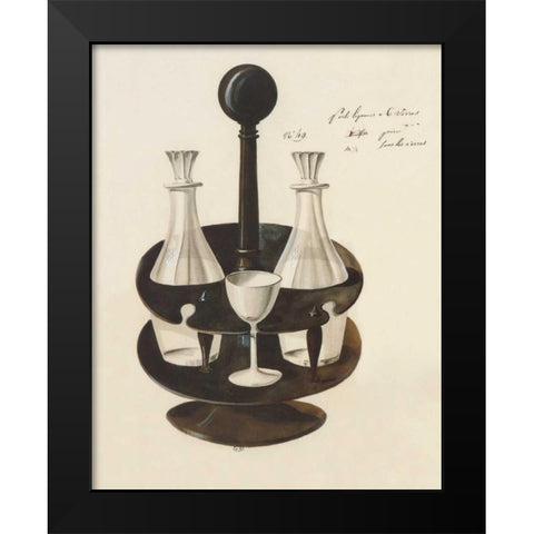 Carafes I Black Modern Wood Framed Art Print by PI Studio