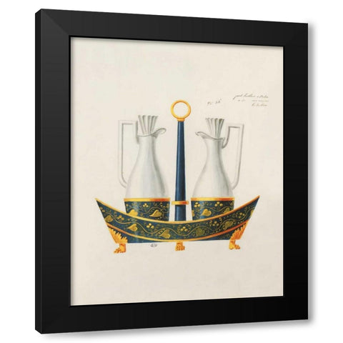 Carafes IV Black Modern Wood Framed Art Print with Double Matting by PI Studio