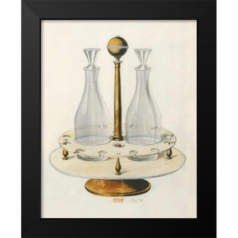 Carafes VI Black Modern Wood Framed Art Print by PI Studio