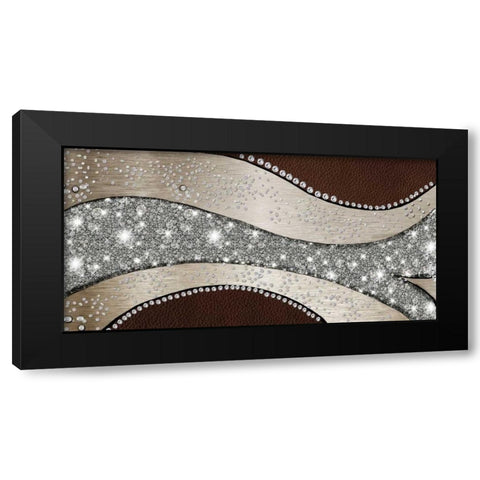 Crystal Art Black Modern Wood Framed Art Print with Double Matting by PI Studio