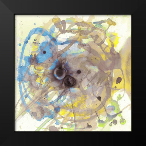 Watercolour Abstract I Black Modern Wood Framed Art Print by PI Studio