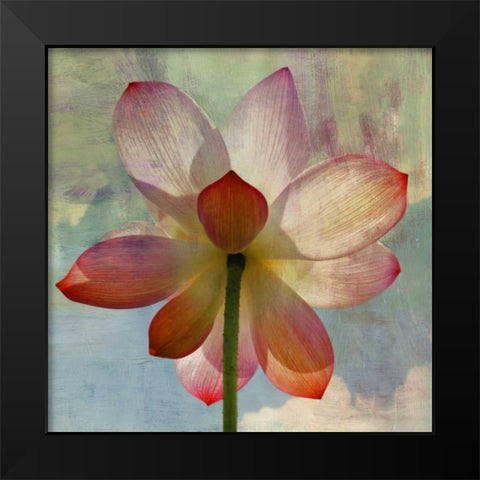 LOVELY LILY II Black Modern Wood Framed Art Print by PI Studio