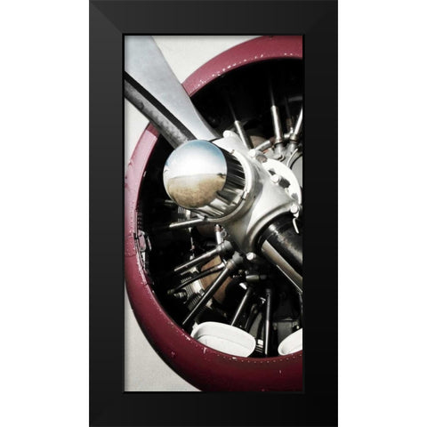 Aeronautical II Black Modern Wood Framed Art Print by PI Studio