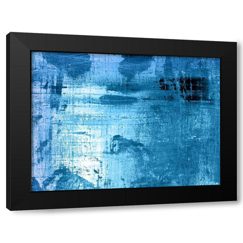 BLEU Black Modern Wood Framed Art Print with Double Matting by PI Studio