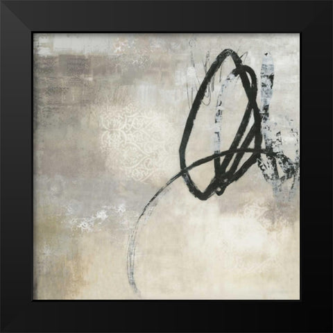 Soft Touch I Black Modern Wood Framed Art Print by PI Studio