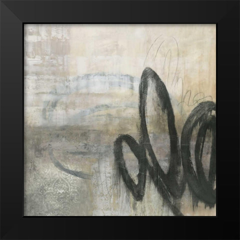 Soft Touch III Black Modern Wood Framed Art Print by PI Studio