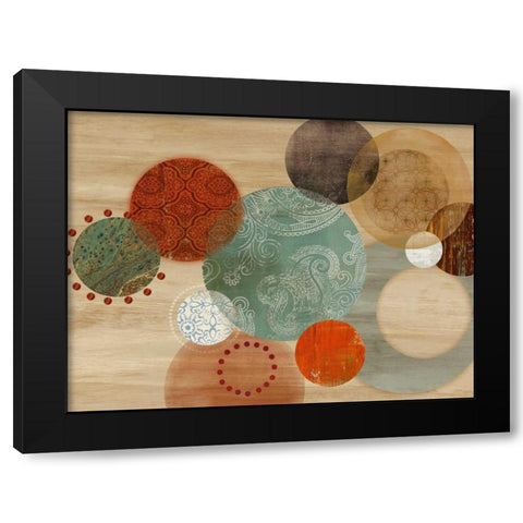 Assent Black Modern Wood Framed Art Print with Double Matting by PI Studio