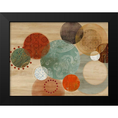 Assent Black Modern Wood Framed Art Print by PI Studio