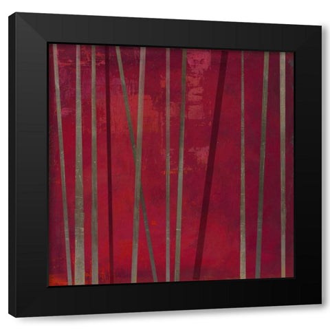 TenuousV Black Modern Wood Framed Art Print by PI Studio
