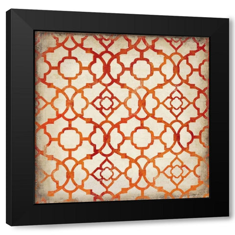 Murale I Black Modern Wood Framed Art Print with Double Matting by PI Studio