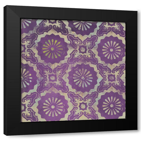 Terra I Black Modern Wood Framed Art Print with Double Matting by PI Studio