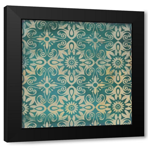 Terra II Black Modern Wood Framed Art Print with Double Matting by PI Studio