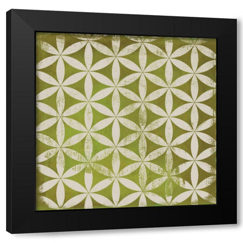 Terra IV Black Modern Wood Framed Art Print with Double Matting by PI Studio