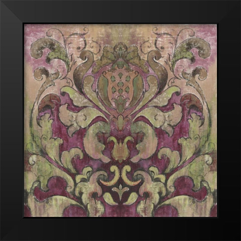 Art Nouveau Black Modern Wood Framed Art Print by PI Studio