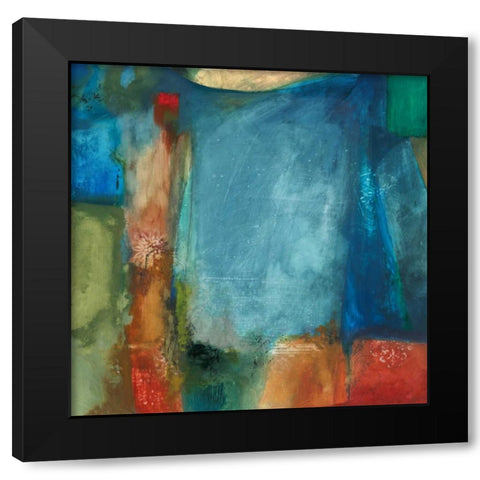 Oscar Black Modern Wood Framed Art Print with Double Matting by PI Studio