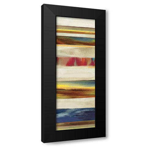 Composition I Black Modern Wood Framed Art Print with Double Matting by PI Studio