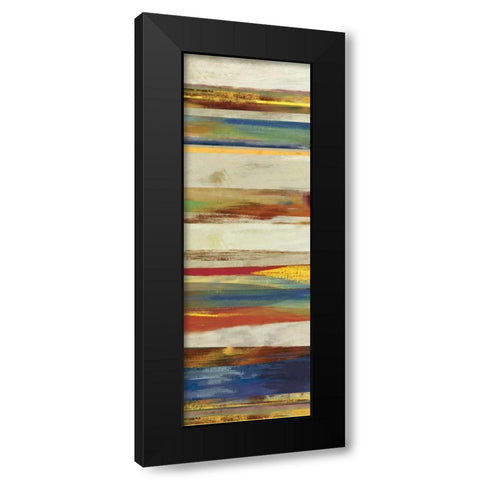 Composition II Black Modern Wood Framed Art Print with Double Matting by PI Studio