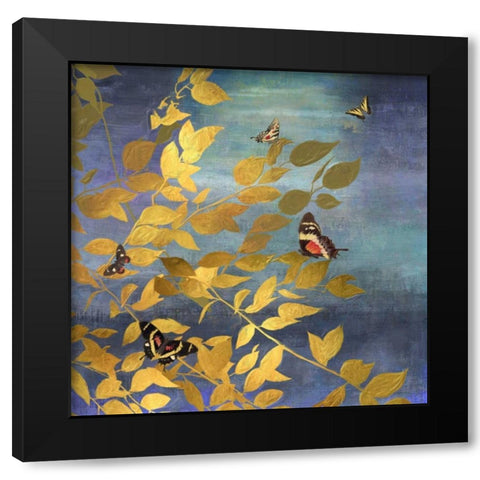 Meadow view  Black Modern Wood Framed Art Print with Double Matting by PI Studio