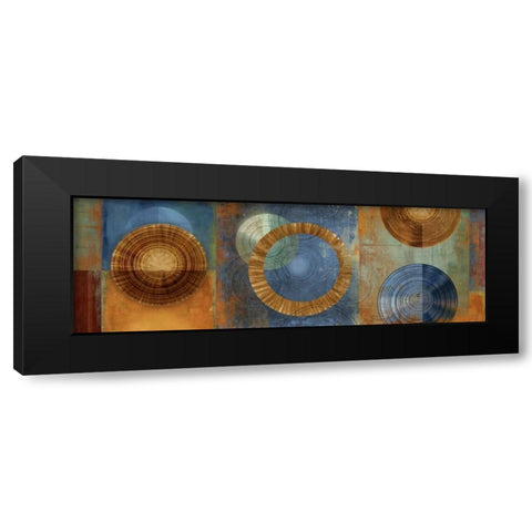 Organic II Black Modern Wood Framed Art Print with Double Matting by PI Studio