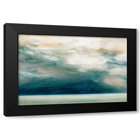 Ocean Breeze Black Modern Wood Framed Art Print with Double Matting by PI Studio