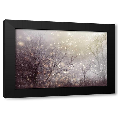 Atmospheric I Black Modern Wood Framed Art Print with Double Matting by PI Studio