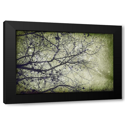 Atmospheric II Black Modern Wood Framed Art Print with Double Matting by PI Studio