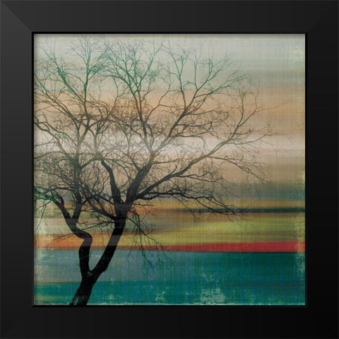 Harmony II Black Modern Wood Framed Art Print by PI Studio