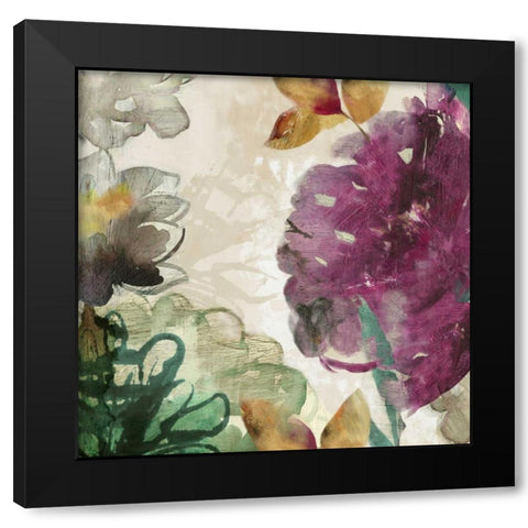 Valentina Black Modern Wood Framed Art Print with Double Matting by PI Studio