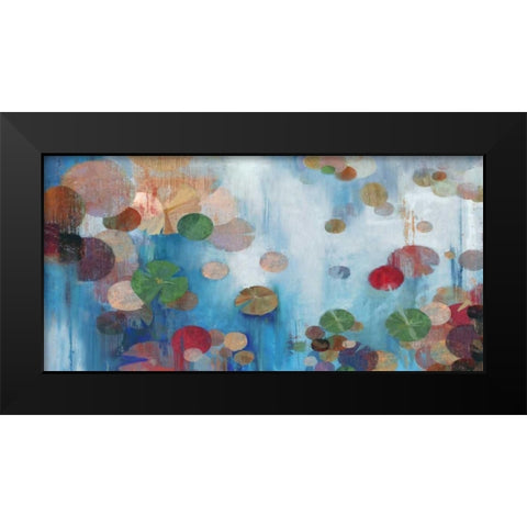 Lillypad Black Modern Wood Framed Art Print by PI Studio