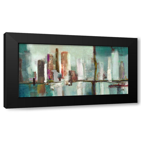 Illumination  Black Modern Wood Framed Art Print with Double Matting by PI Studio