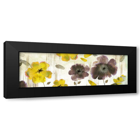 Bouquet Florals II Black Modern Wood Framed Art Print with Double Matting by PI Studio