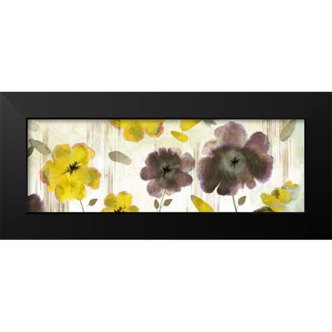 Bouquet Florals II Black Modern Wood Framed Art Print by PI Studio