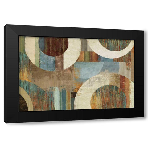 Gisel II Black Modern Wood Framed Art Print with Double Matting by PI Studio