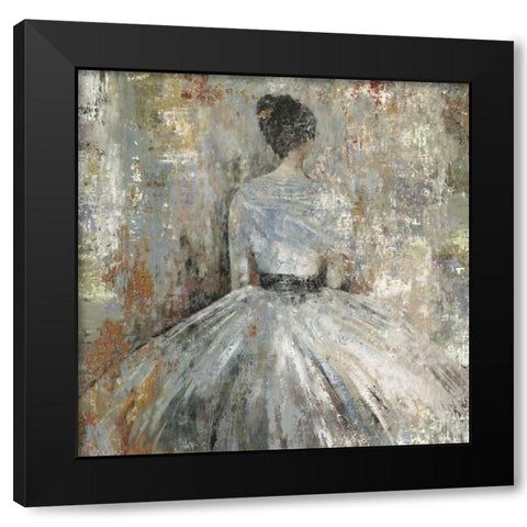 Intuitive Moment III Black Modern Wood Framed Art Print with Double Matting by PI Studio