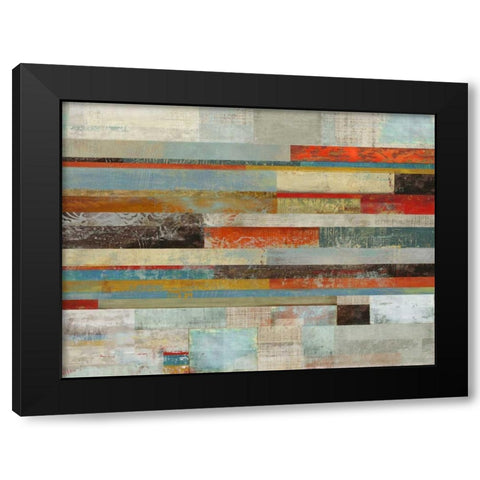 Slide Black Modern Wood Framed Art Print with Double Matting by PI Studio