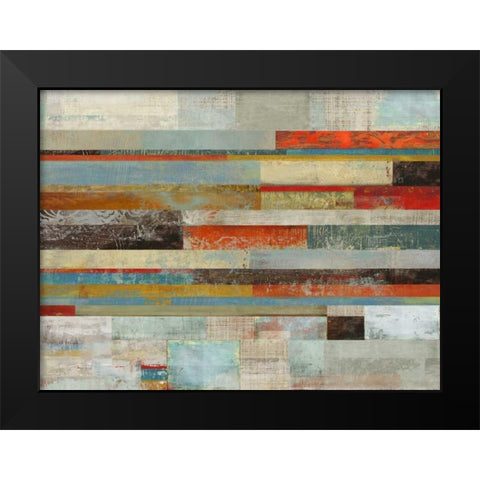 Slide Black Modern Wood Framed Art Print by PI Studio