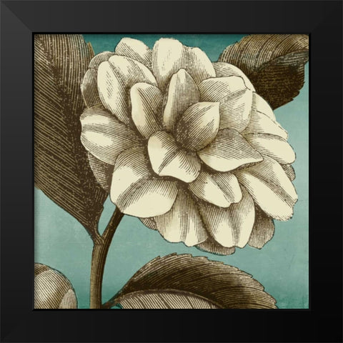 Slowdance Woodblock I Black Modern Wood Framed Art Print by PI Studio