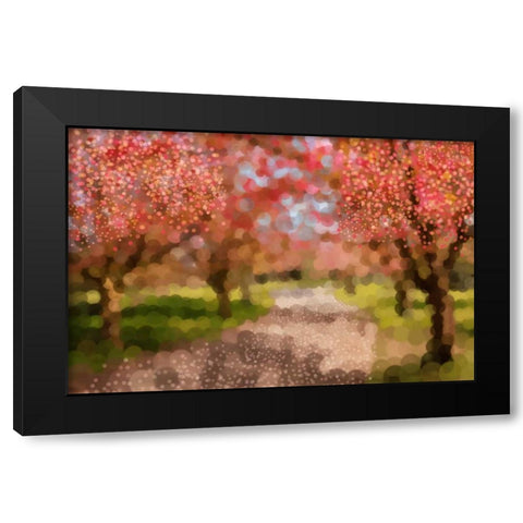 Undeterred Spring Black Modern Wood Framed Art Print with Double Matting by PI Studio