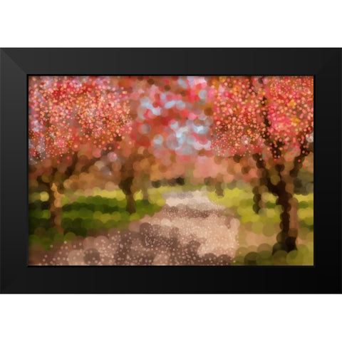 Undeterred Spring Black Modern Wood Framed Art Print by PI Studio