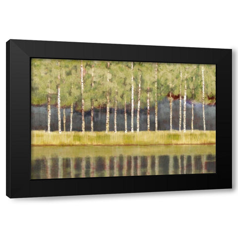 Luscious Morning Black Modern Wood Framed Art Print with Double Matting by PI Studio