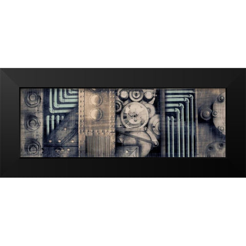 Industrial Strength Black Modern Wood Framed Art Print by PI Studio