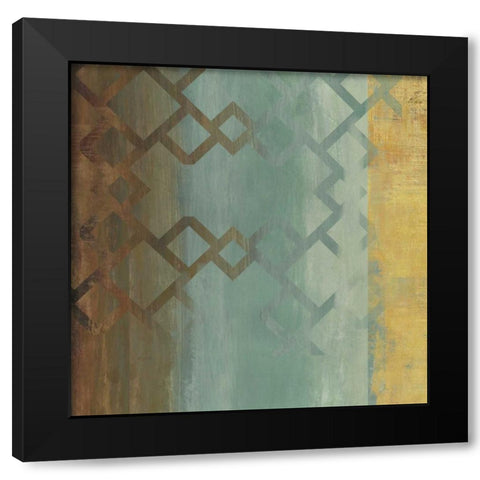 Pagenum I Black Modern Wood Framed Art Print with Double Matting by PI Studio