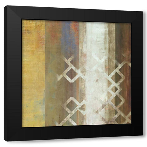 Pagenum II Black Modern Wood Framed Art Print with Double Matting by PI Studio