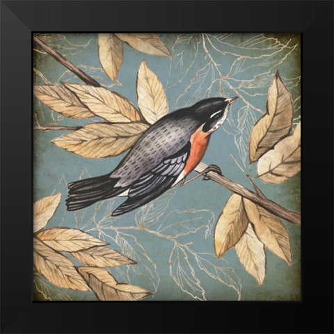 Songbird Fable I Black Modern Wood Framed Art Print by PI Studio