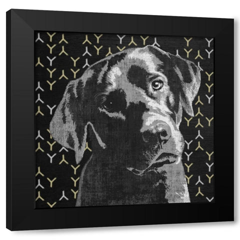 Lab Black Modern Wood Framed Art Print with Double Matting by PI Studio