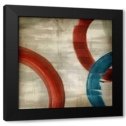 Halcyon Black Modern Wood Framed Art Print with Double Matting by PI Studio
