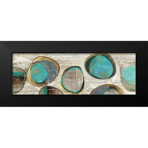 Stem Speckled I Black Modern Wood Framed Art Print by PI Studio