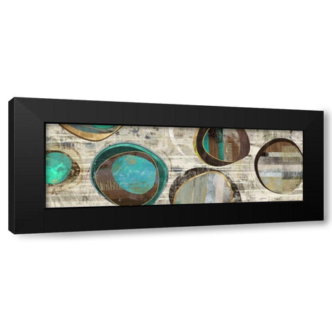 Stem Speckled II Black Modern Wood Framed Art Print with Double Matting by PI Studio